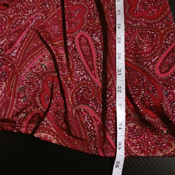 NEW Rachel Rachel Roy Womens Printed Above‎ Knee Mini Dress Berry Paisley Size M - Picture 16 of 16